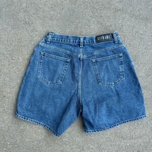 Vintage 90s Gitano High Rise Mom Jean Shorts Blue Size 12 100% Cotton